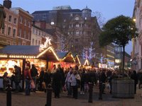 Manchester Christmas market in St. Ann's Square 2007