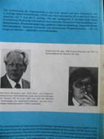 Photos of authors on the Brinkmann-Schmidt German English technical dictionary - complete with cigarette